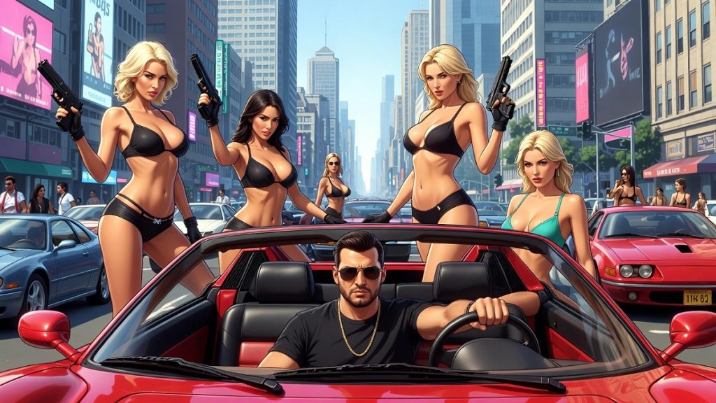 Play Grand Fuck Auto super fun 3d RPG sex game!